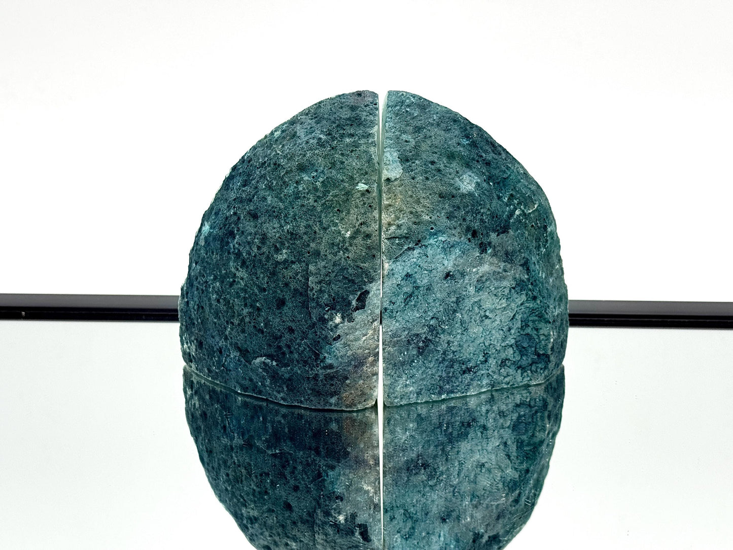 Large Crystal Bookends Home Decor Office Gift Blue Agate Quartz (#17)