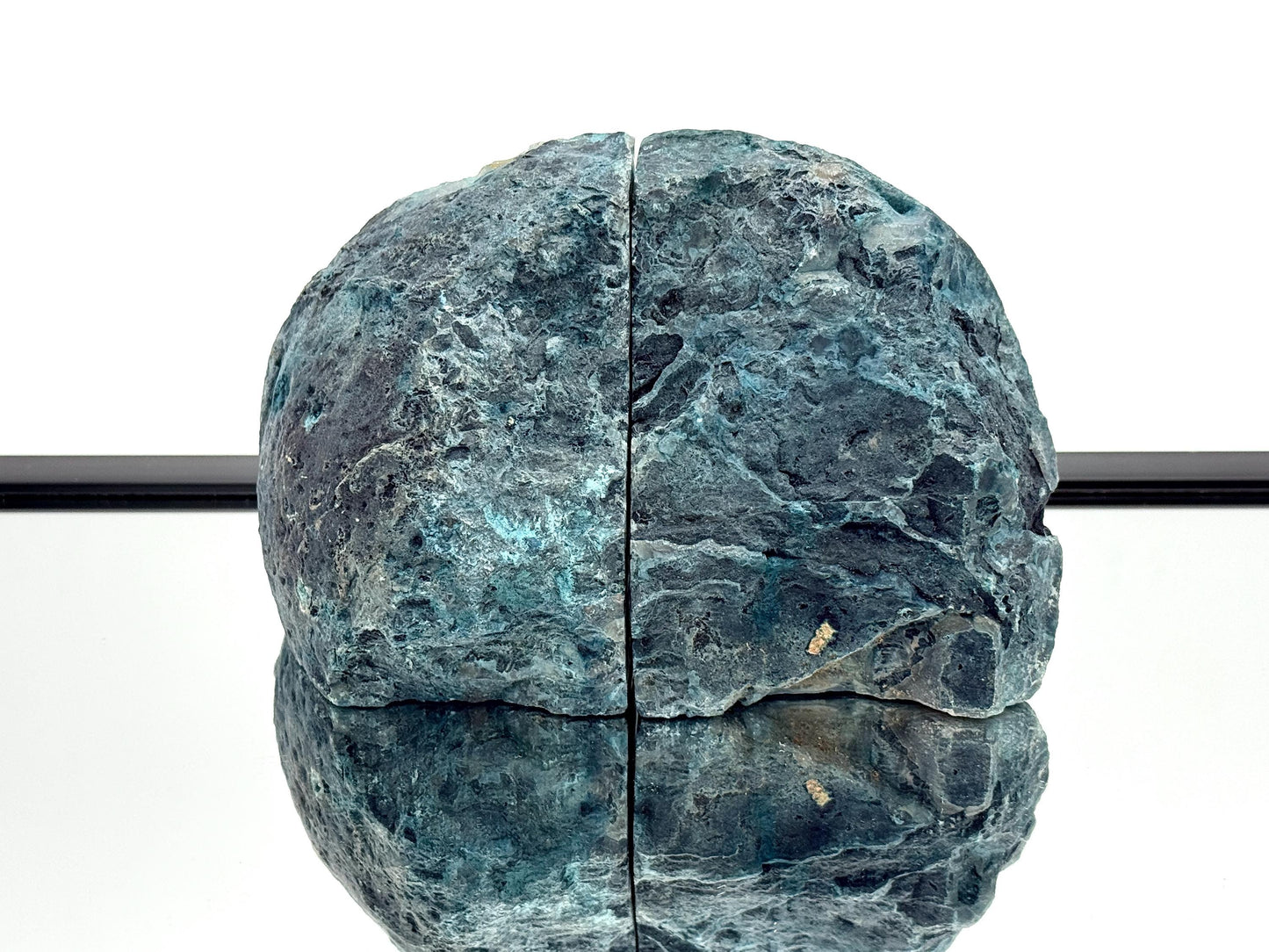 Large Crystal Bookends Home Decor Office Gift Blue Agate Quartz (#7)