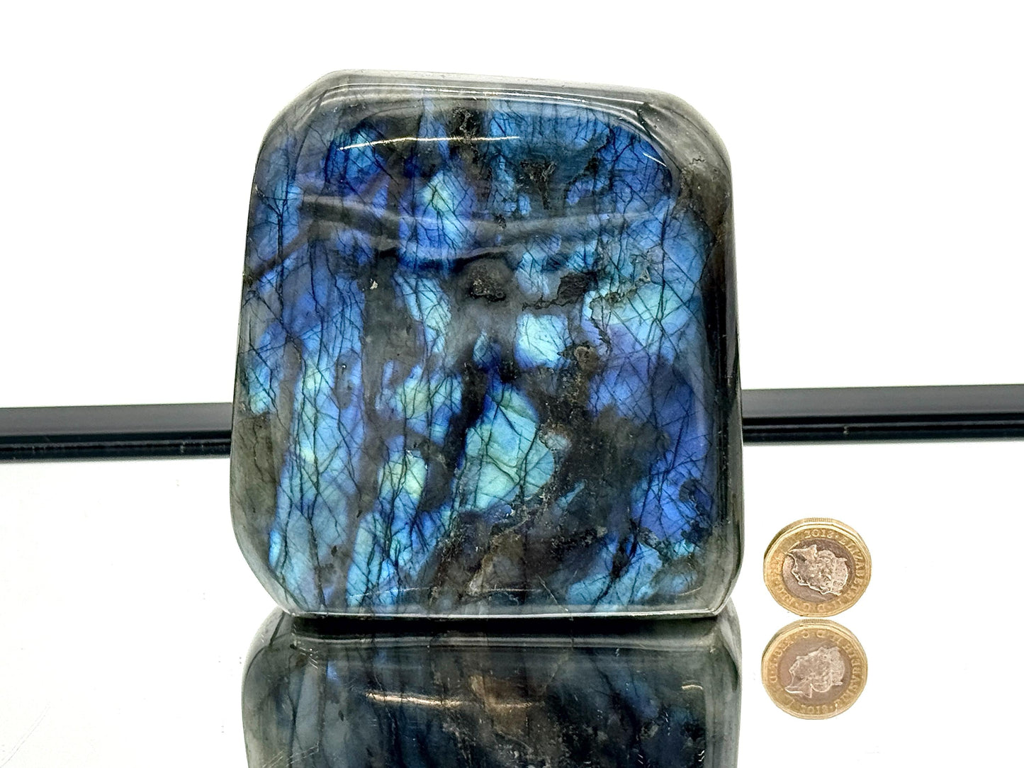 Labradorite Crystal Freeform With Strong Flash 1.22KG - Madagascar - #54