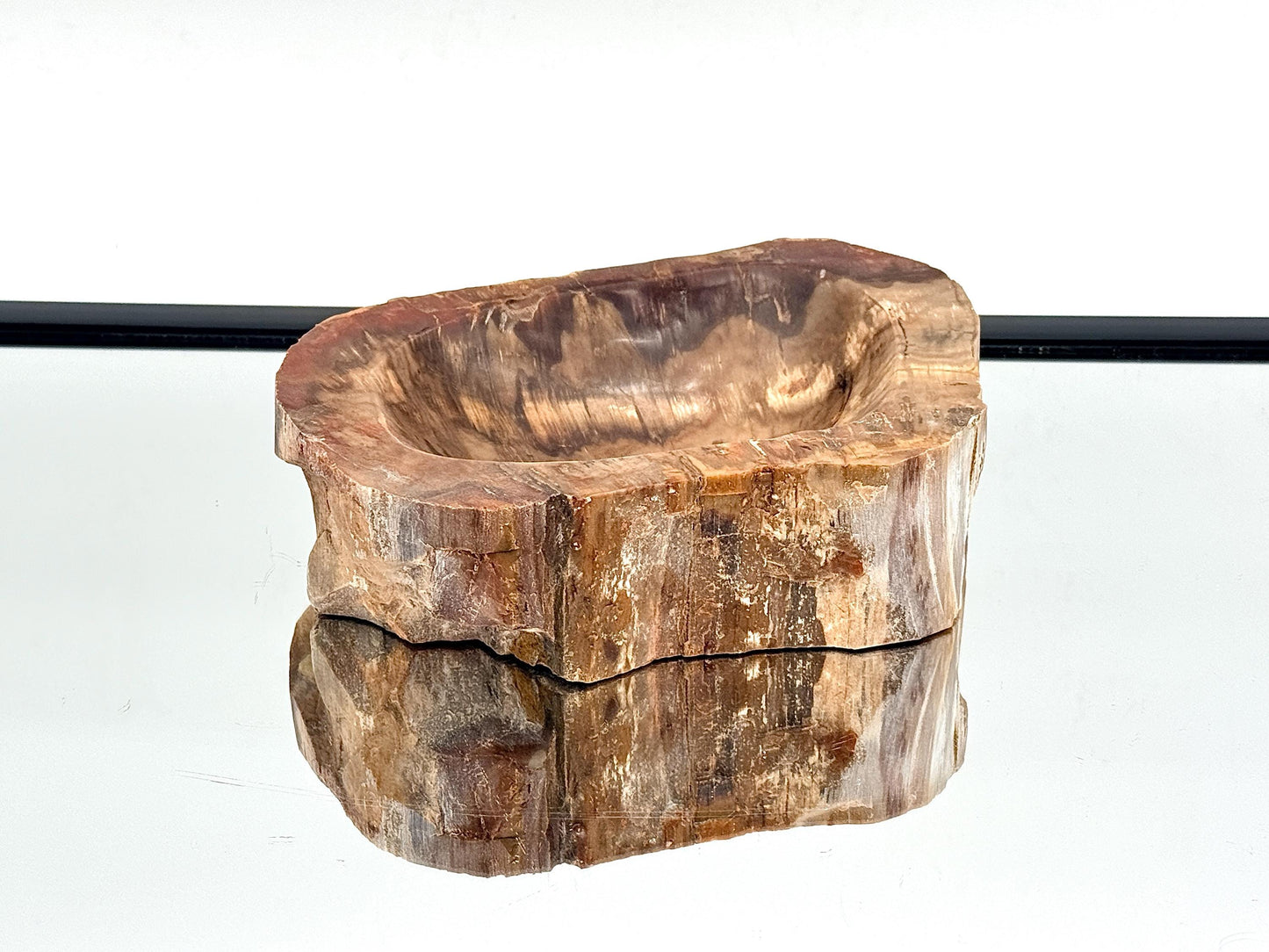 Large Fossil Wood Crystal Bowl | Natural Home Decor (#3)