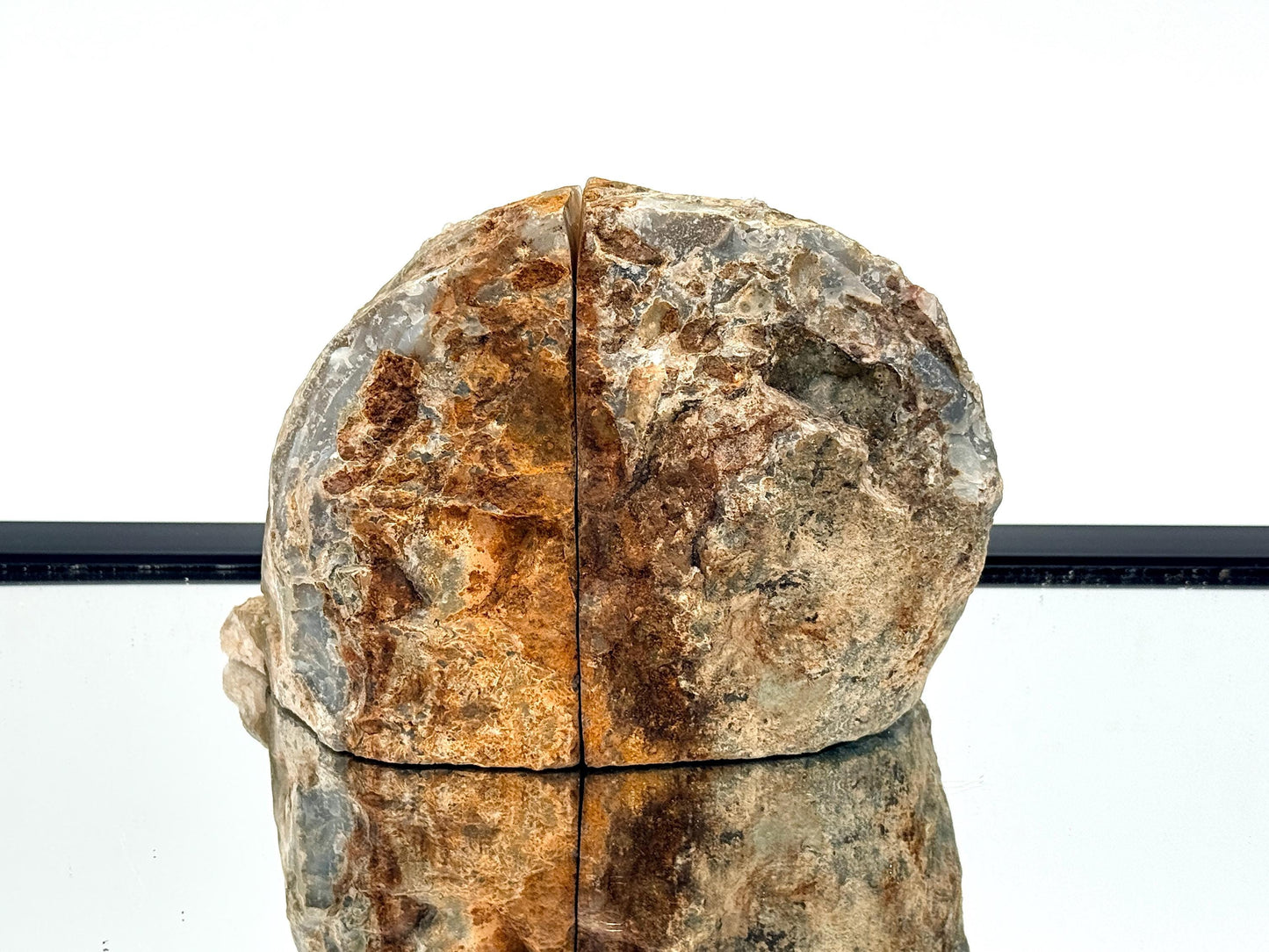 Large Crystal Bookends Home Decor Office Gift Natural Agate Quartz (#44)