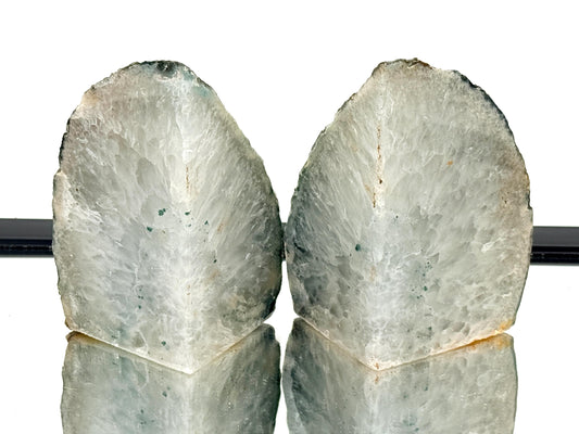 Large Crystal Bookends Home Decor Office Gift Natural Agate Quartz (#31)