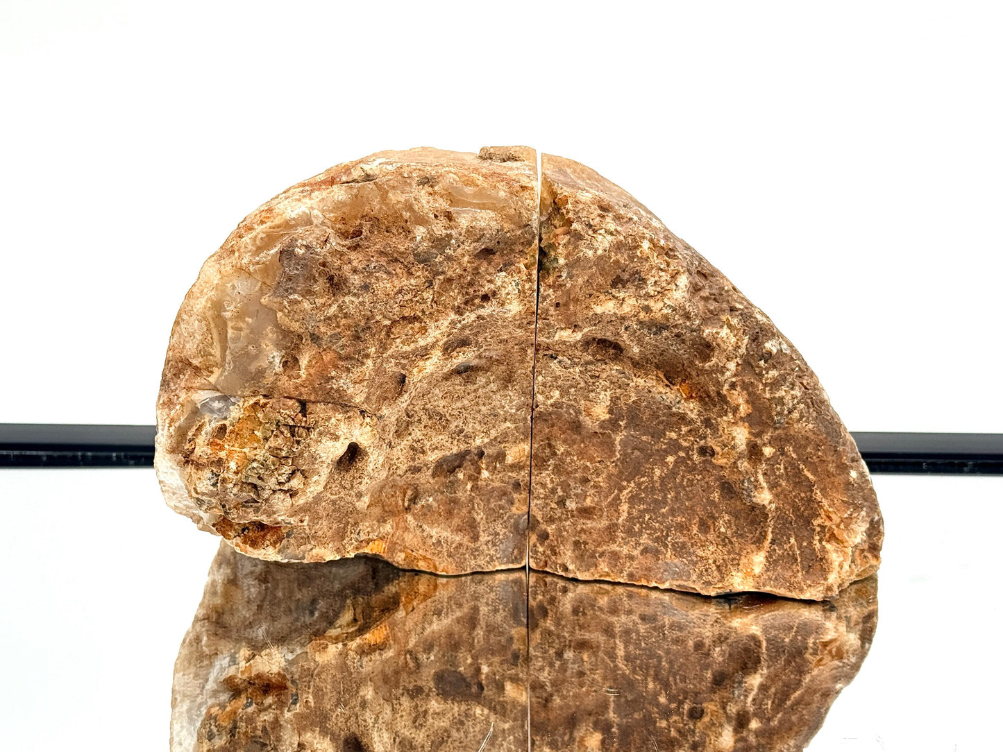 Large Crystal Bookends Home Decor Office Gift Natural Agate Quartz (#35)