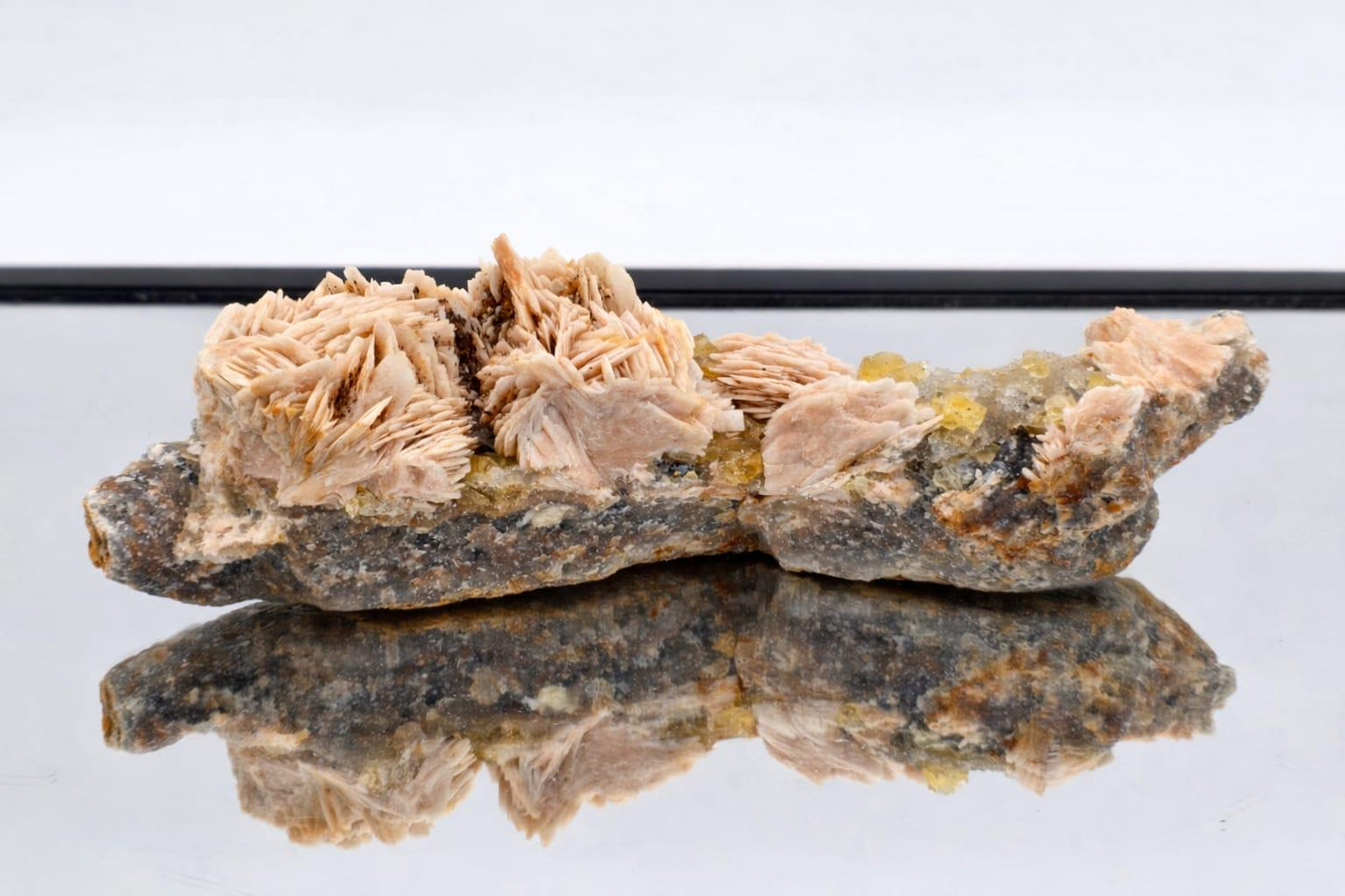 Large Golden Yellow Fluorite with Baryte | High Grade Collector Specimen