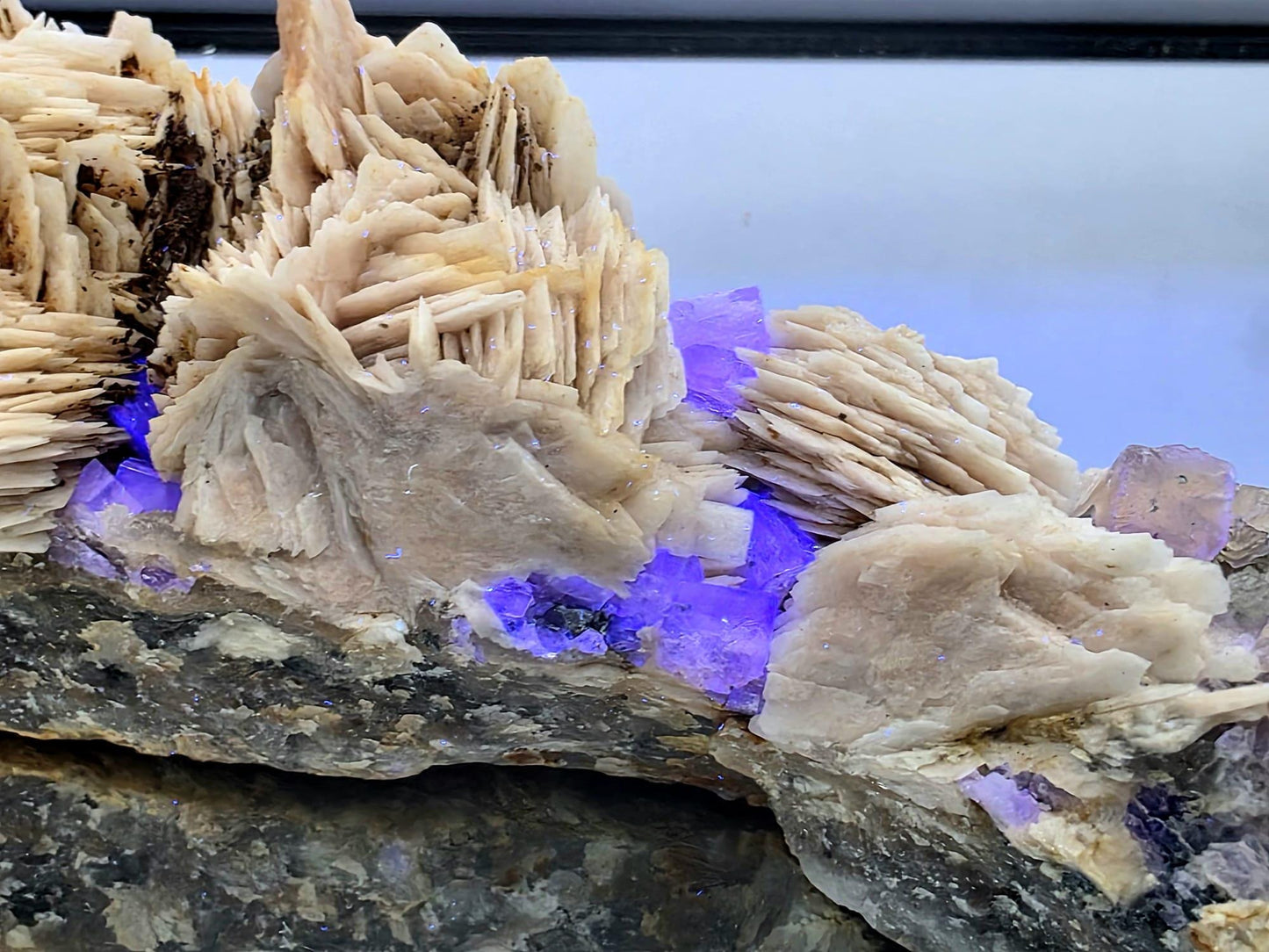 Large Golden Yellow Fluorite with Baryte | High Grade Collector Specimen