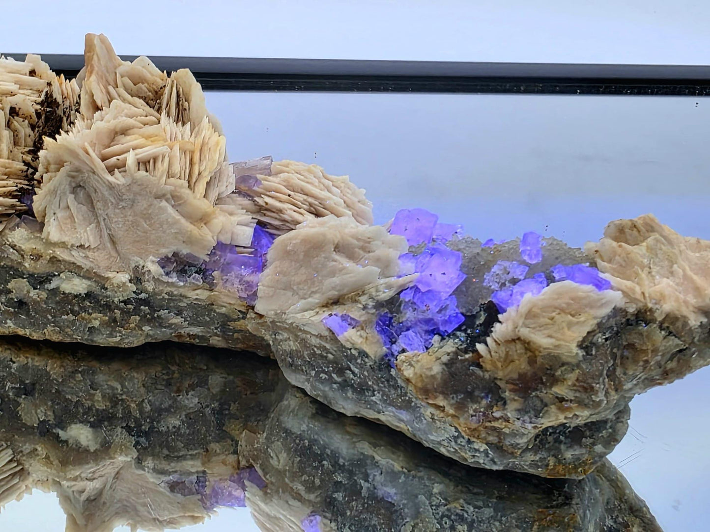 Large Golden Yellow Fluorite with Baryte | High Grade Collector Specimen