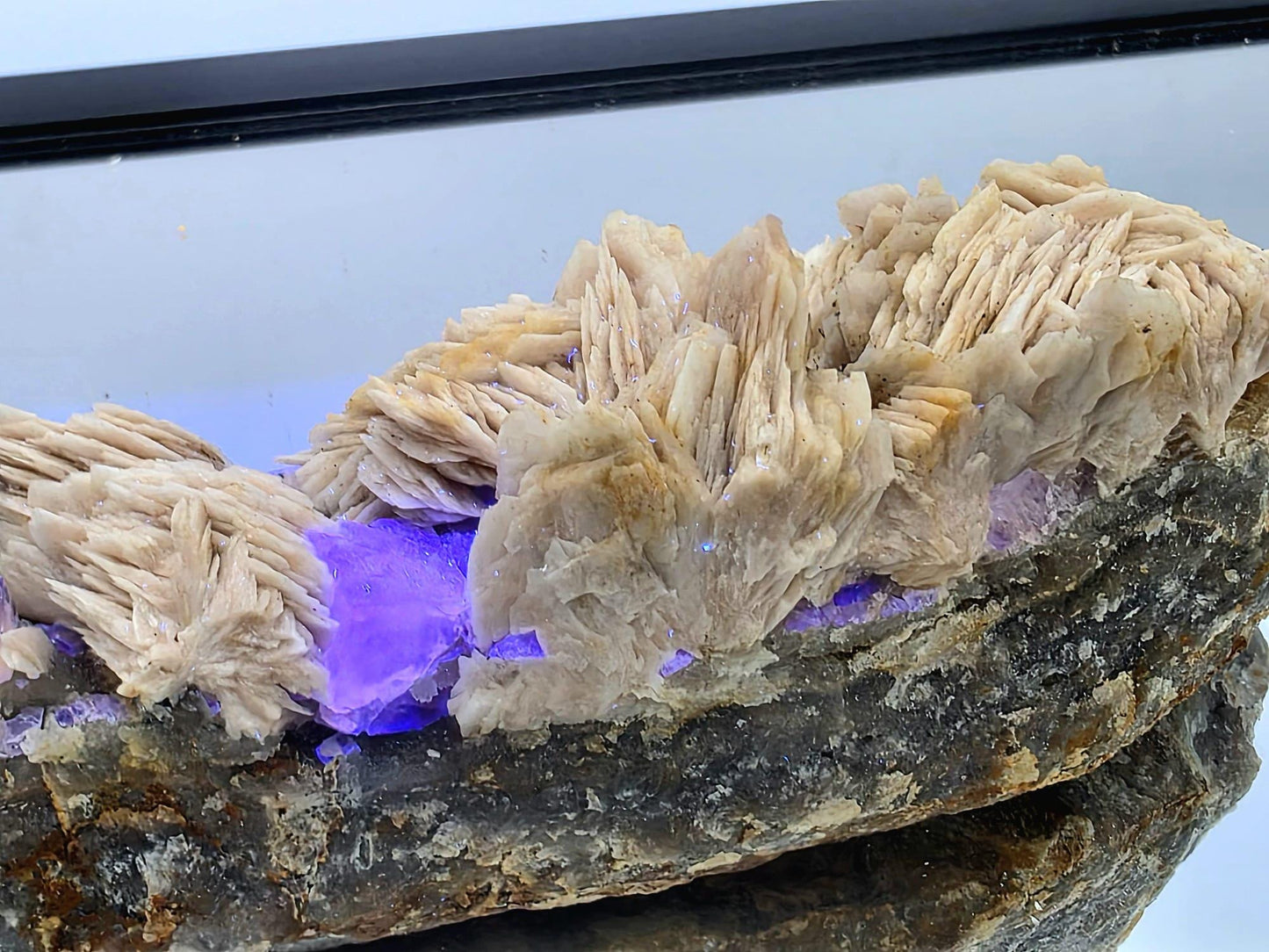 Large Golden Yellow Fluorite with Baryte | High Grade Collector Specimen