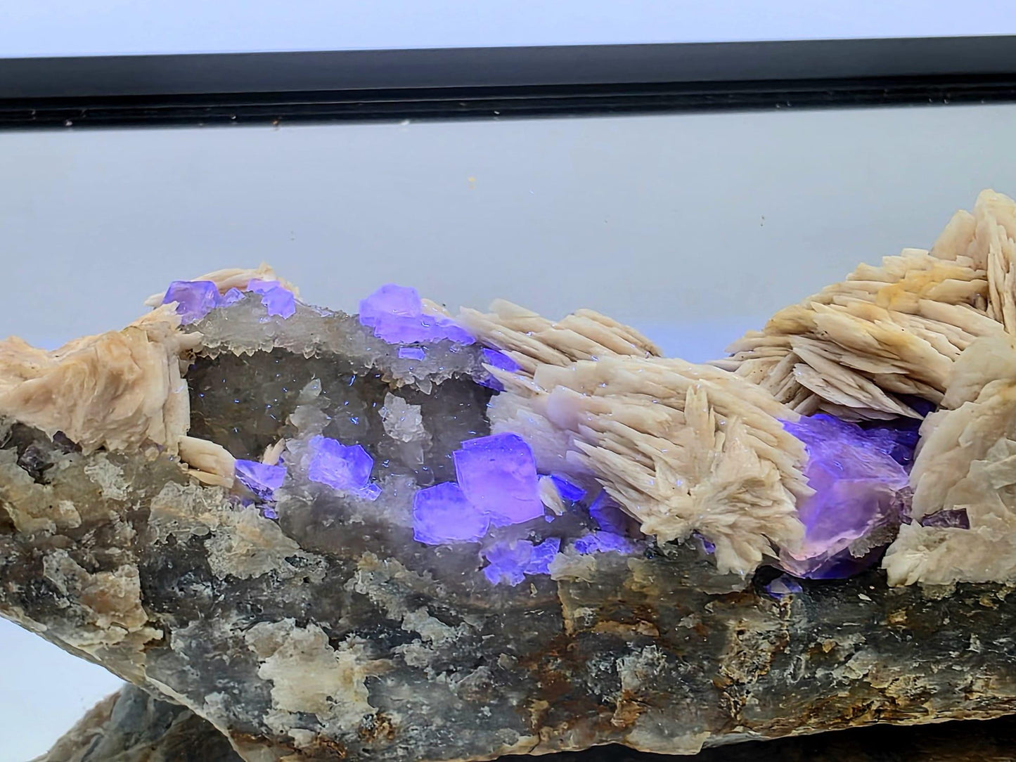 Large Golden Yellow Fluorite with Baryte | High Grade Collector Specimen