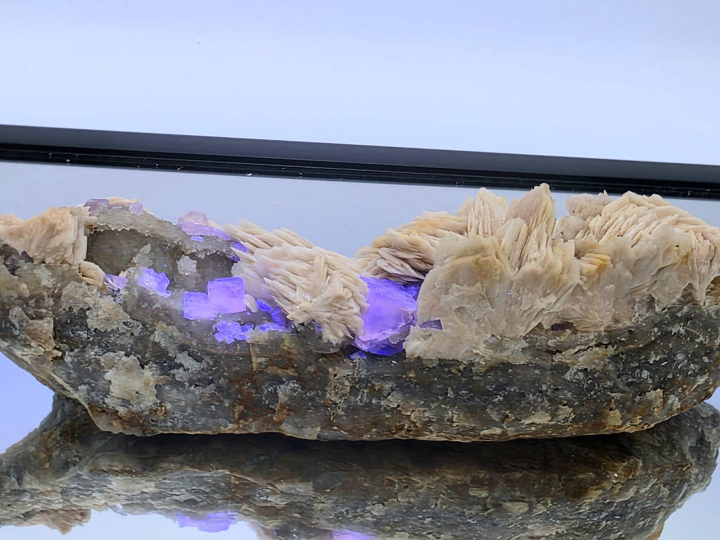 Large Golden Yellow Fluorite with Baryte | High Grade Collector Specimen