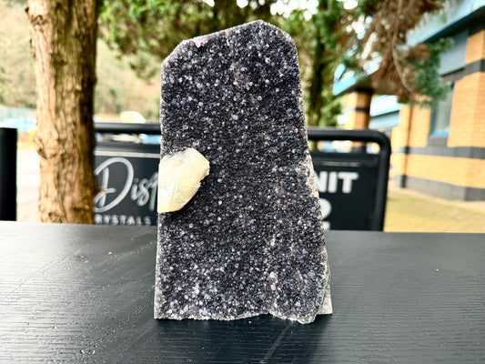 Extra Large Natural Black Amethyst Crystal Geode (#3)