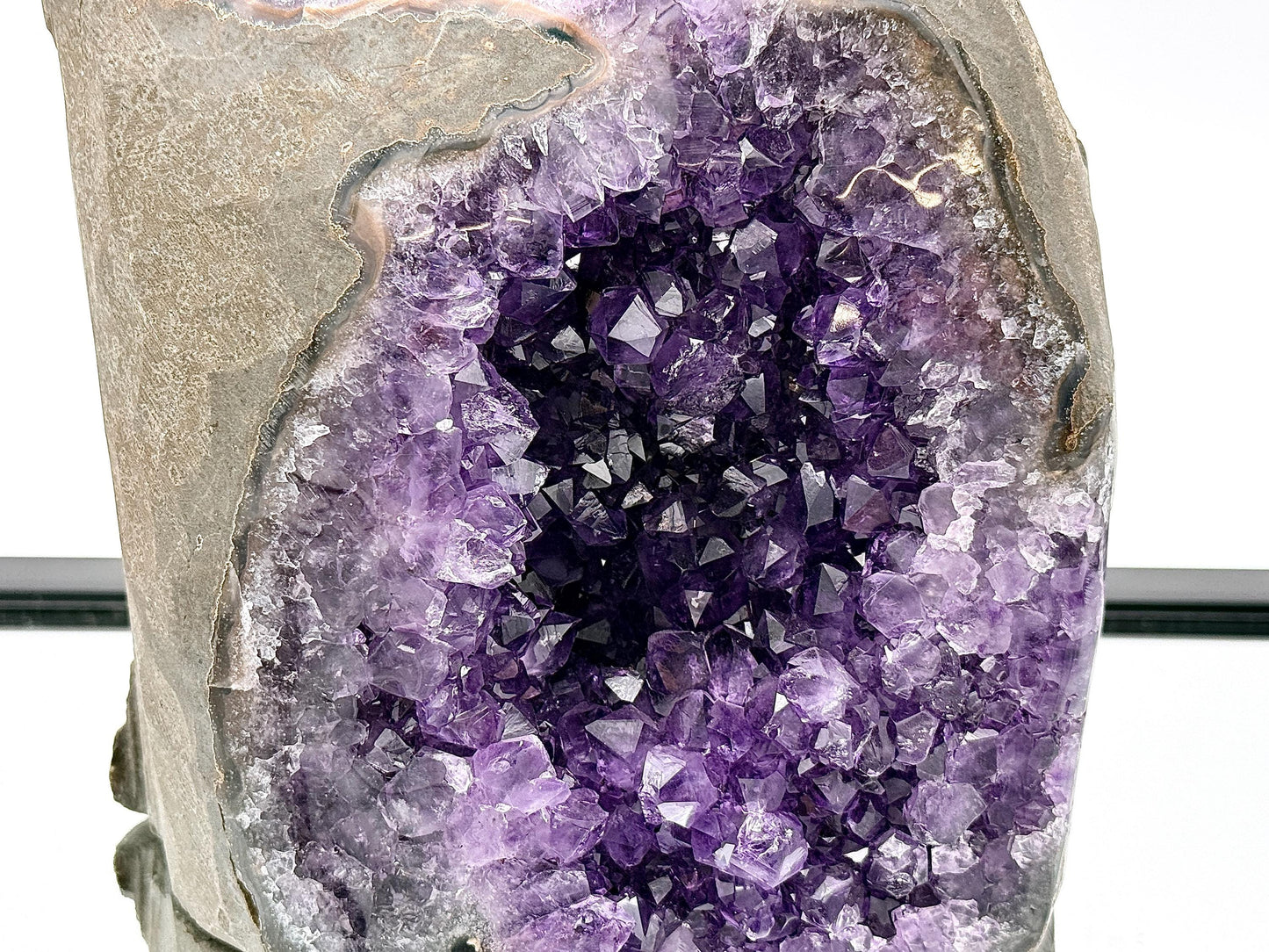 Large Uruguayan Amethyst Crystal Geode (AMU104)