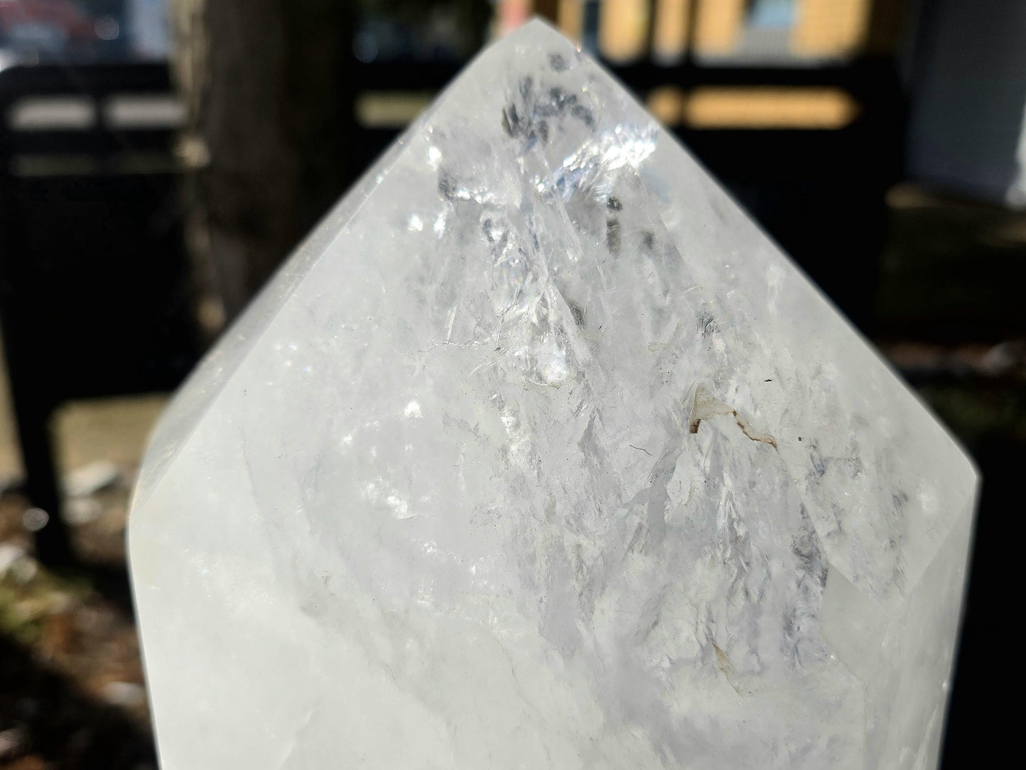 XL Clear Quartz Crystal Prism - Tower 7.29KG  (#DP)