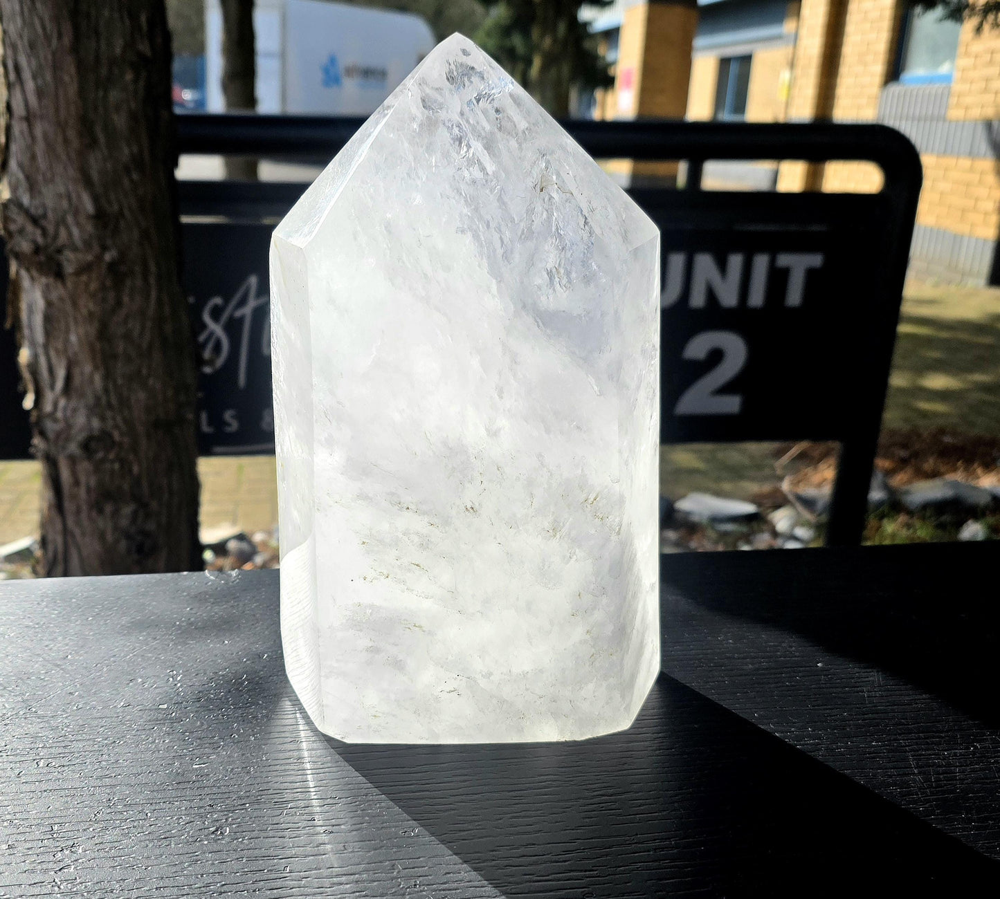 XL Clear Quartz Crystal Prism - Tower 7.29KG  (#DP)