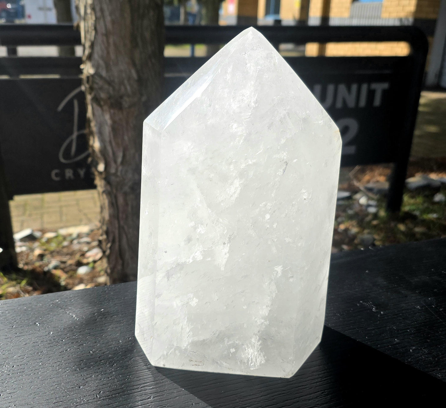XL Clear Quartz Crystal Prism - Tower 7.29KG  (#DP)