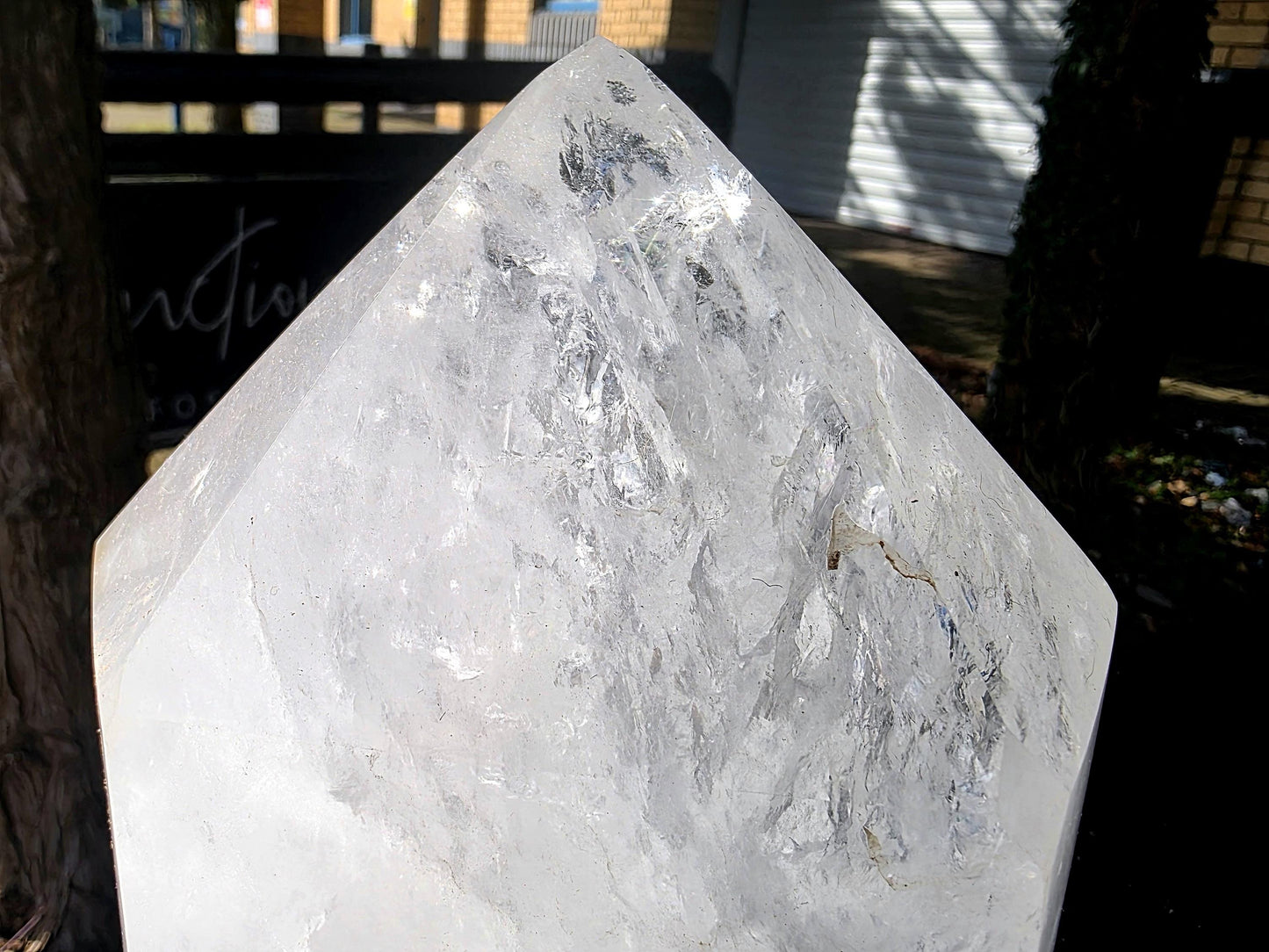 XL Clear Quartz Crystal Prism - Tower 7.29KG  (#DP)