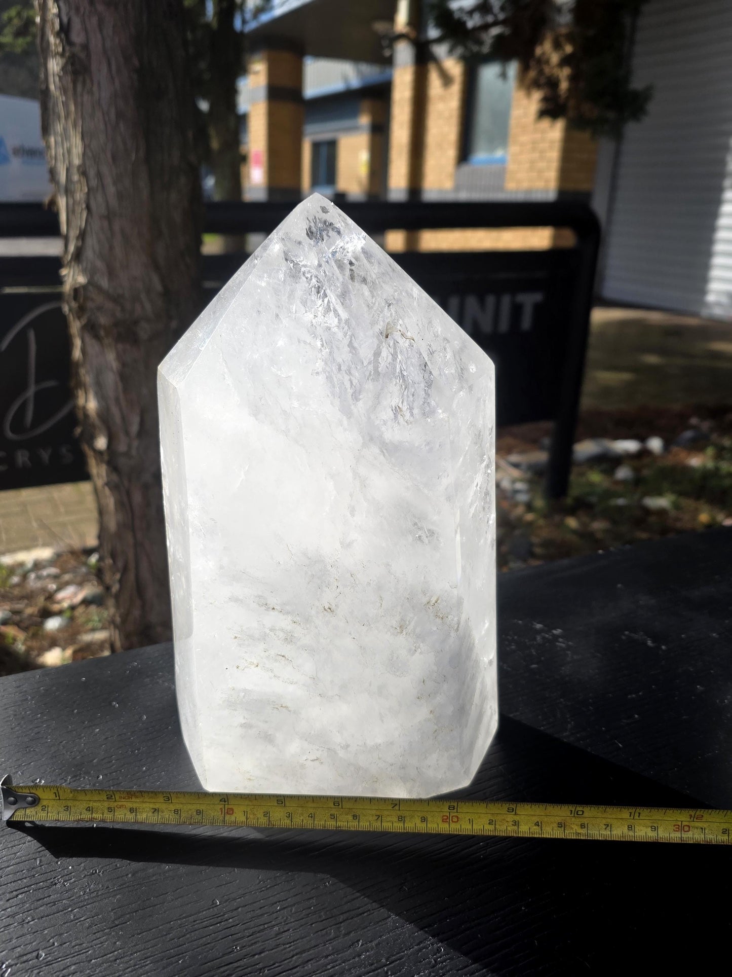 XL Clear Quartz Crystal Prism - Tower 7.29KG  (#DP)
