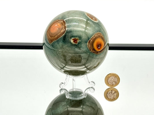 Large Polychrome Jasper Crystal Sphere (#3)