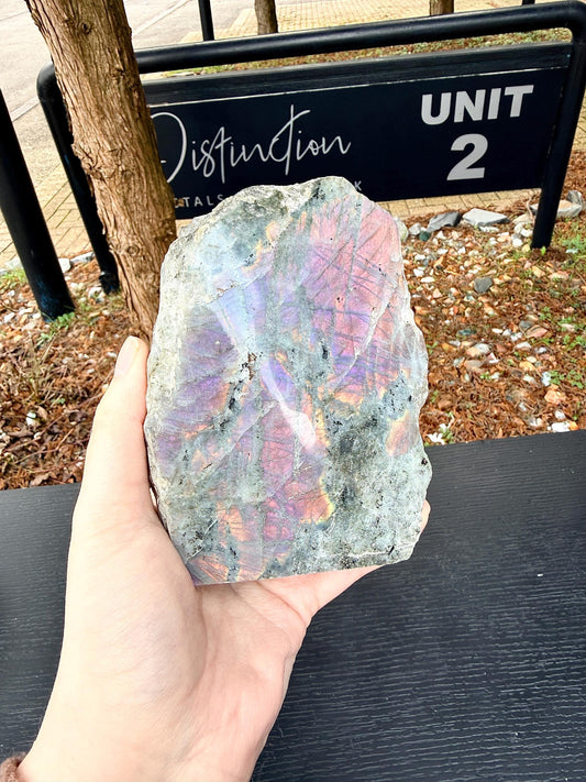 Purple Labradorite Crystal Freestanding (#18)