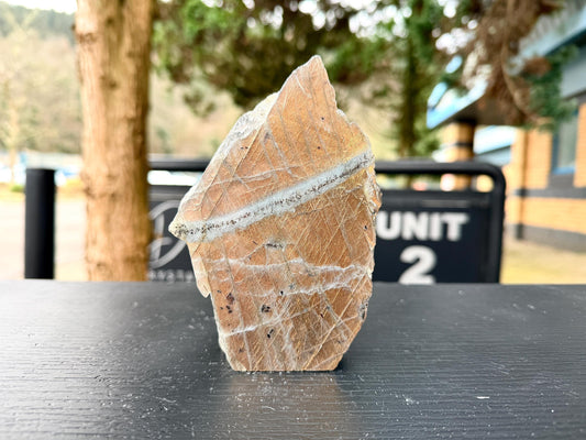 Orange Labradorite Crystal Freestanding (#17)