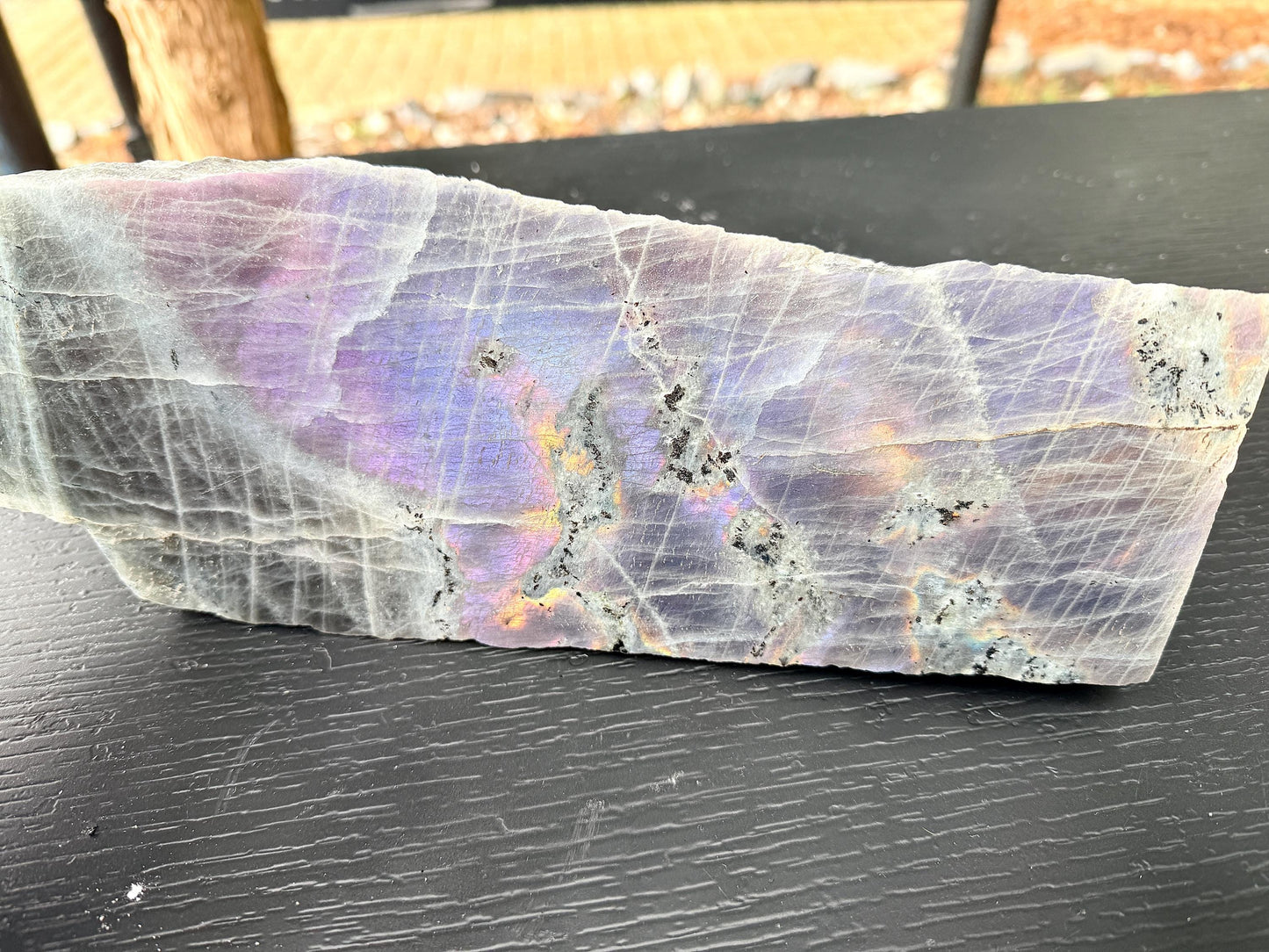 XL Purple Labradorite Freestanding Crystal (#3)