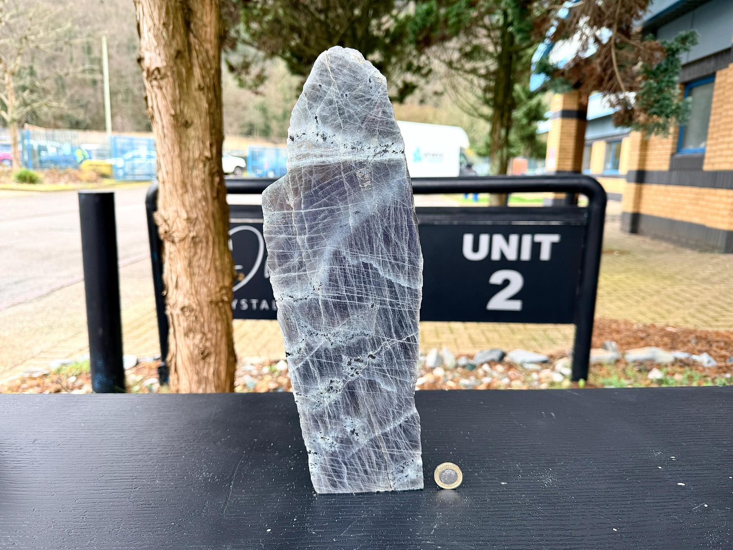 XL Purple Labradorite Freestanding Crystal (#3)