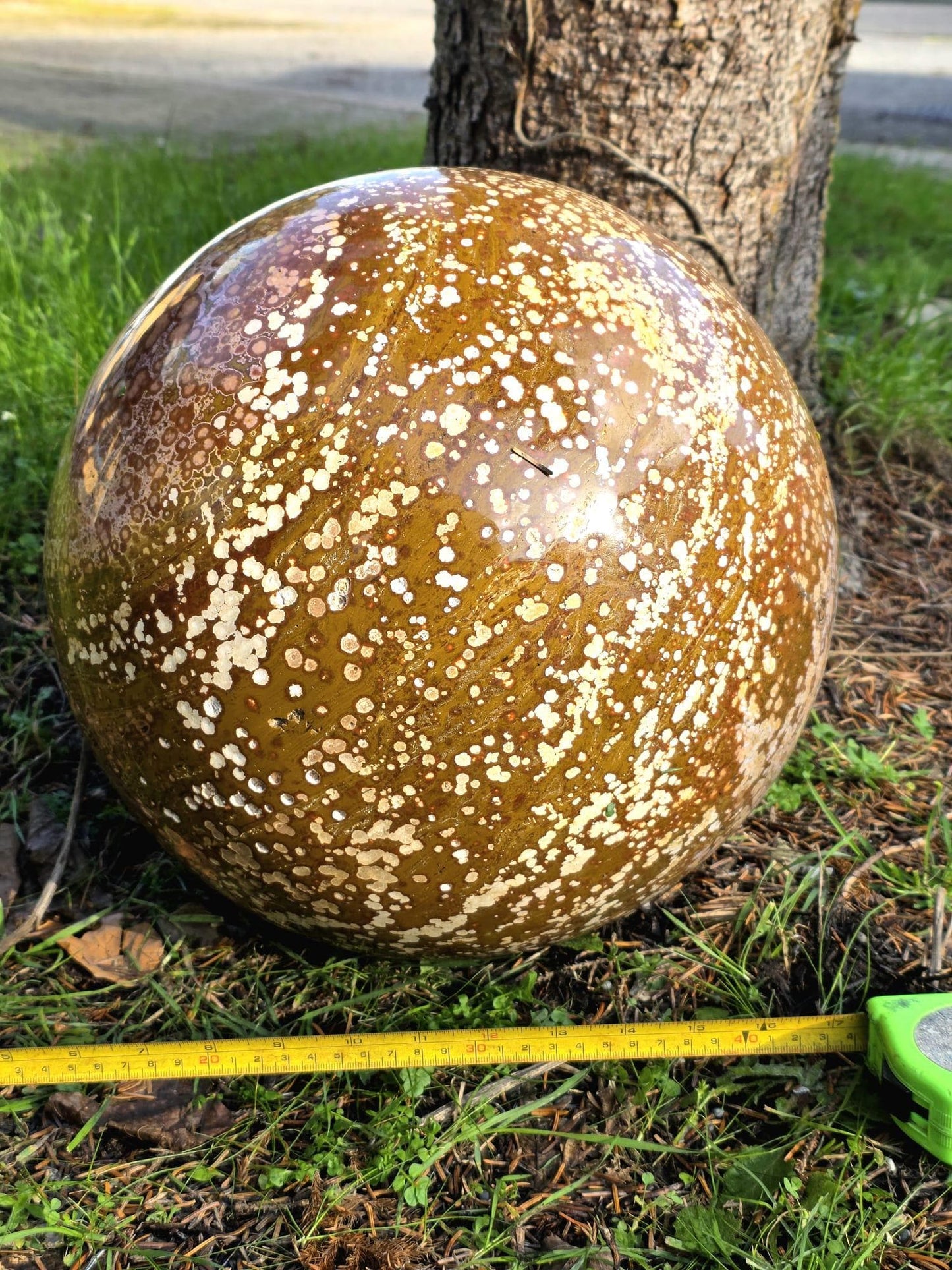 XXL Orbital Ocean Jasper Crystal Sphere 47KG