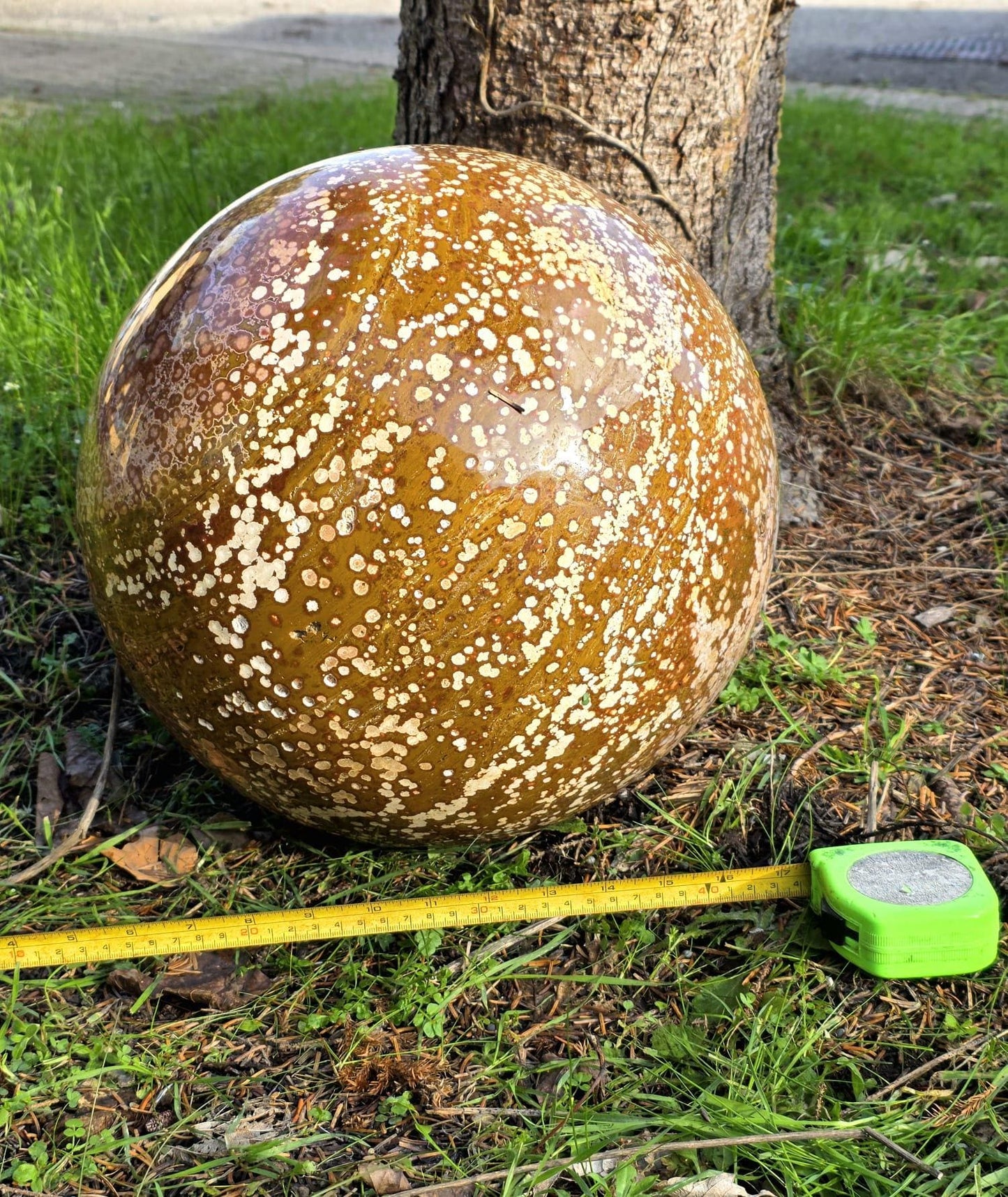 XXL Orbital Ocean Jasper Crystal Sphere 47KG