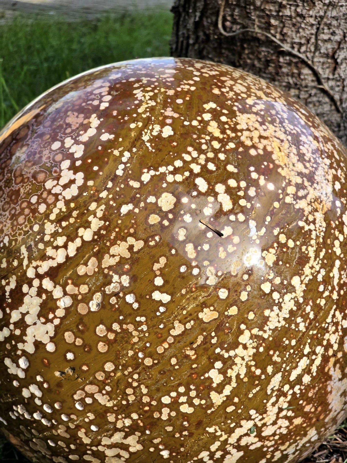 XXL Orbital Ocean Jasper Crystal Sphere 47KG