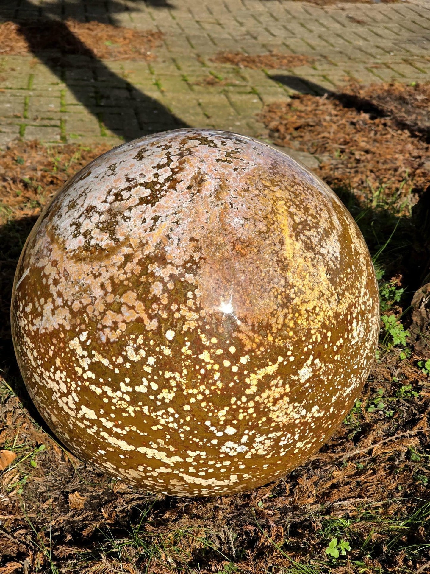 XXL Orbital Ocean Jasper Crystal Sphere 47KG