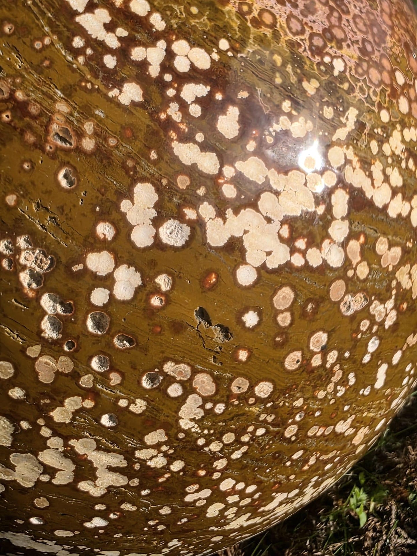 XXL Orbital Ocean Jasper Crystal Sphere 47KG