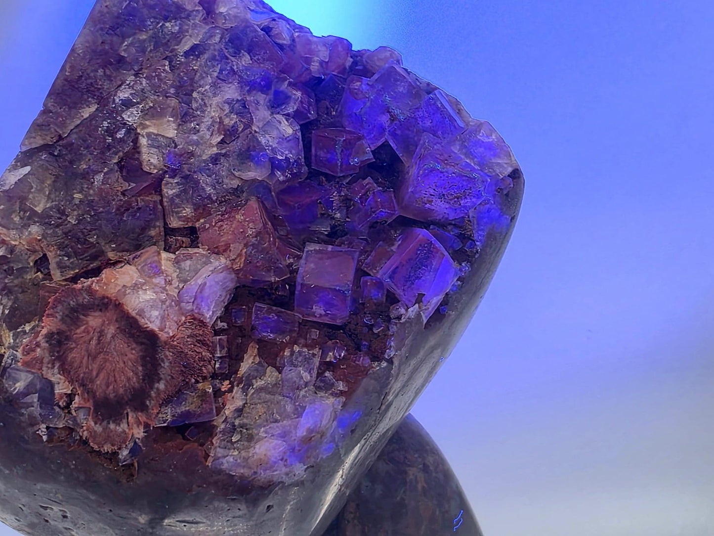 Yellow Fluorite on Polished Quartz Matrix | Collectors Crystal (#4)