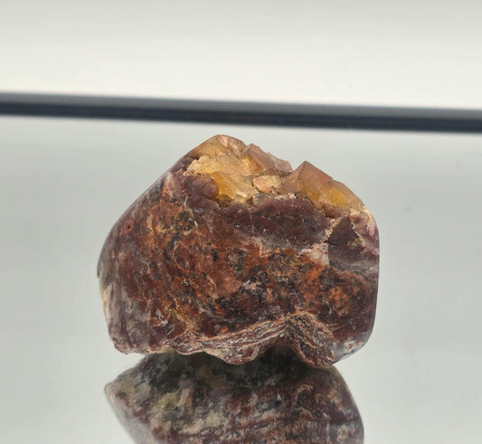 Yellow Fluorite on Polished Quartz Matrix | Collectors Crystal (#3)