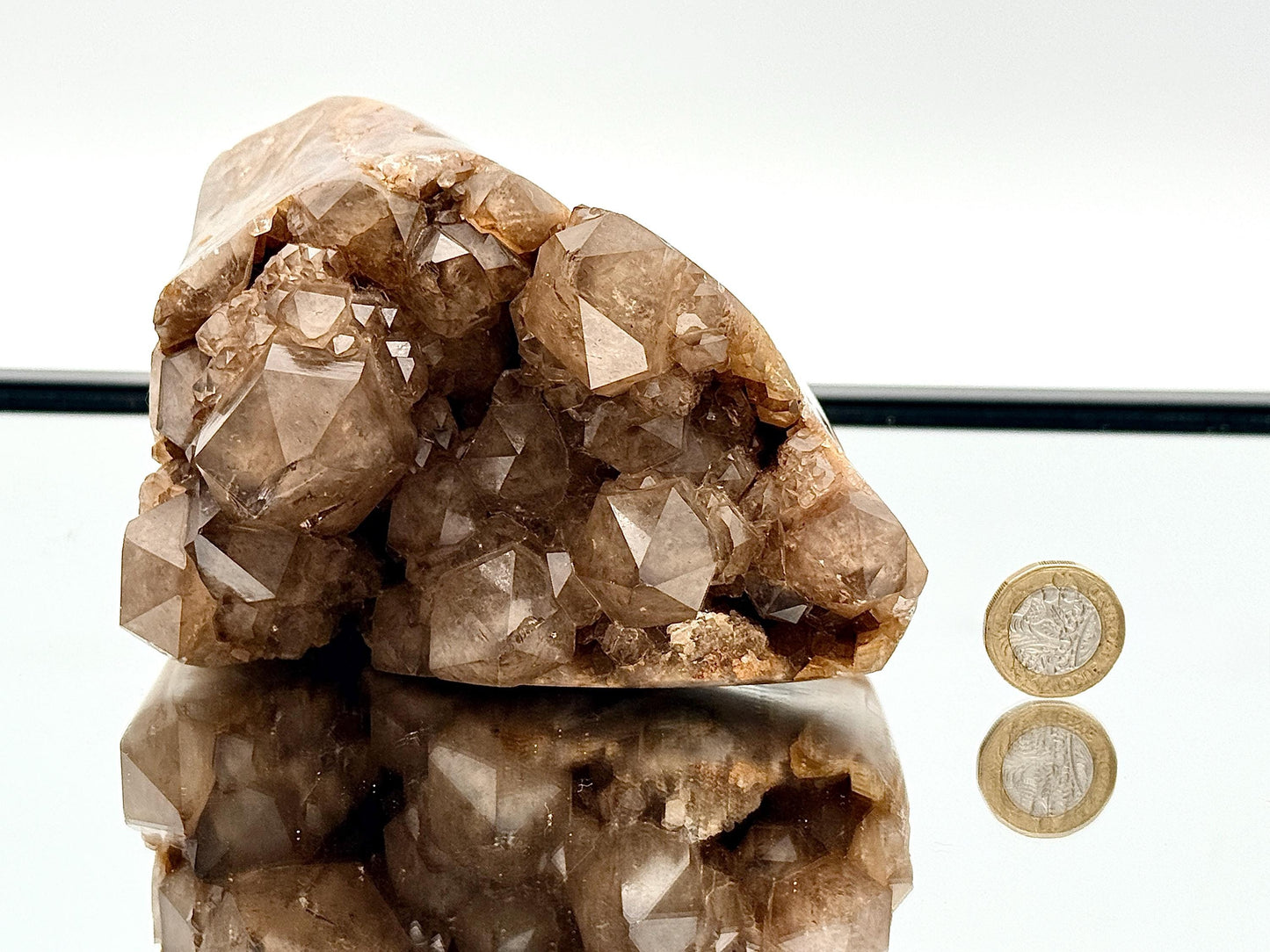 Kundalini Citrine Natural Crystal Cluster With Polished Edge (#2) RESERVED