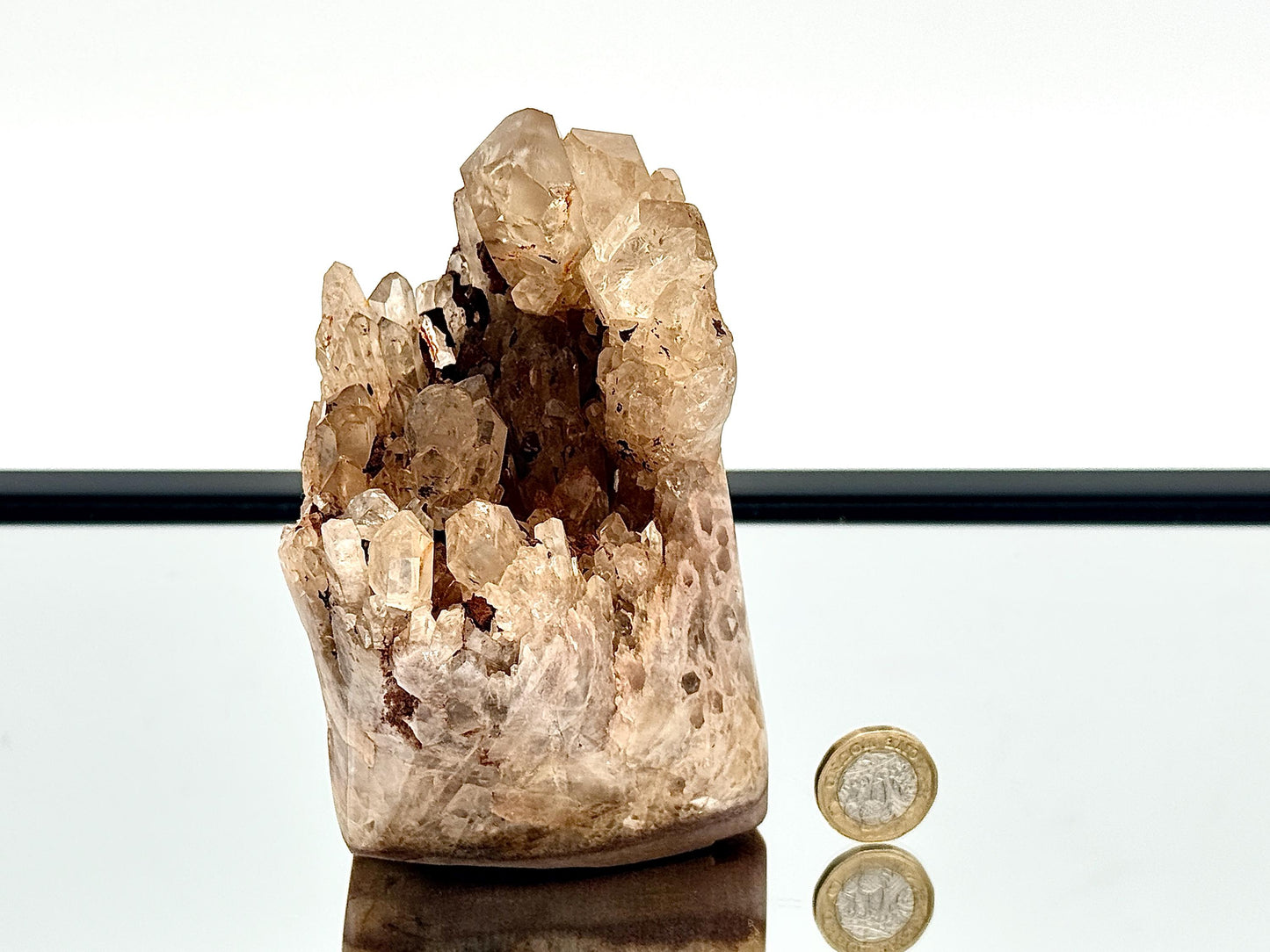 Kundalini Citrine Natural Crystal Cluster With Polished Edge (#1)