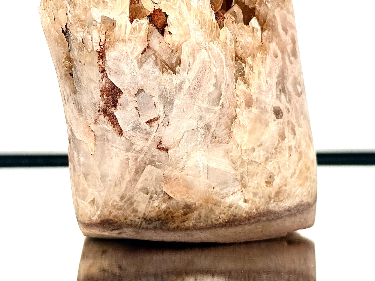 Kundalini Citrine Natural Crystal Cluster With Polished Edge (#1)