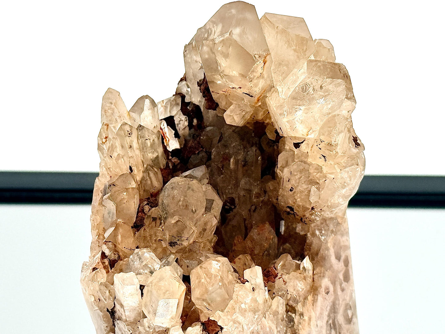 Kundalini Citrine Natural Crystal Cluster With Polished Edge (#1)