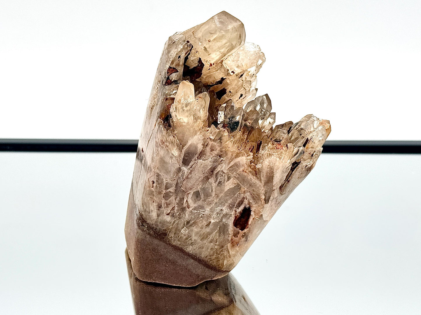 Kundalini Citrine Natural Crystal Cluster With Polished Edge (#1)