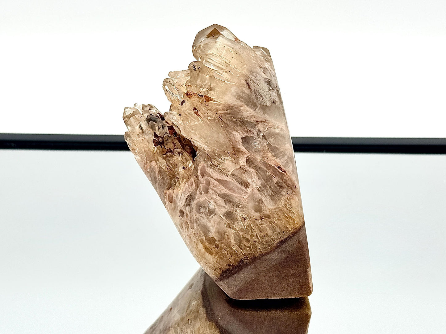 Kundalini Citrine Natural Crystal Cluster With Polished Edge (#1)