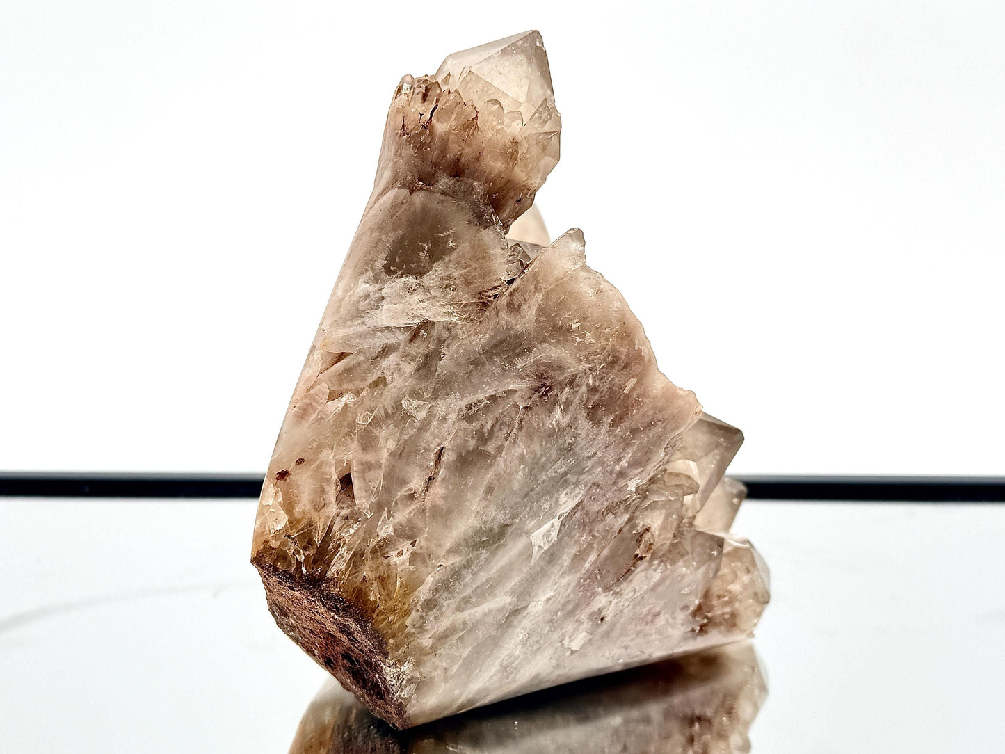 Large Kundalini Citrine Natural Crystal Cluster With Polished Edge (#DP)