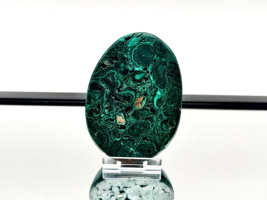 Large Malachite Crystal Half Egg - 400g (DP)