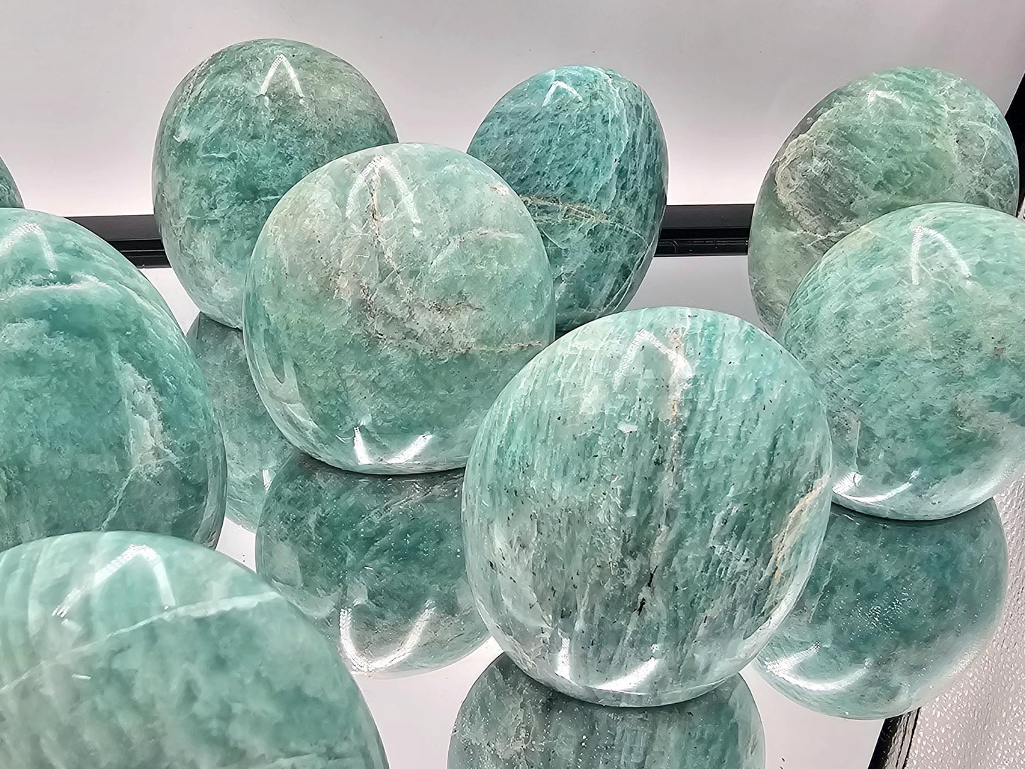 Amazonite Crystal Freeform, Polished Amazonite Stone Madagascar