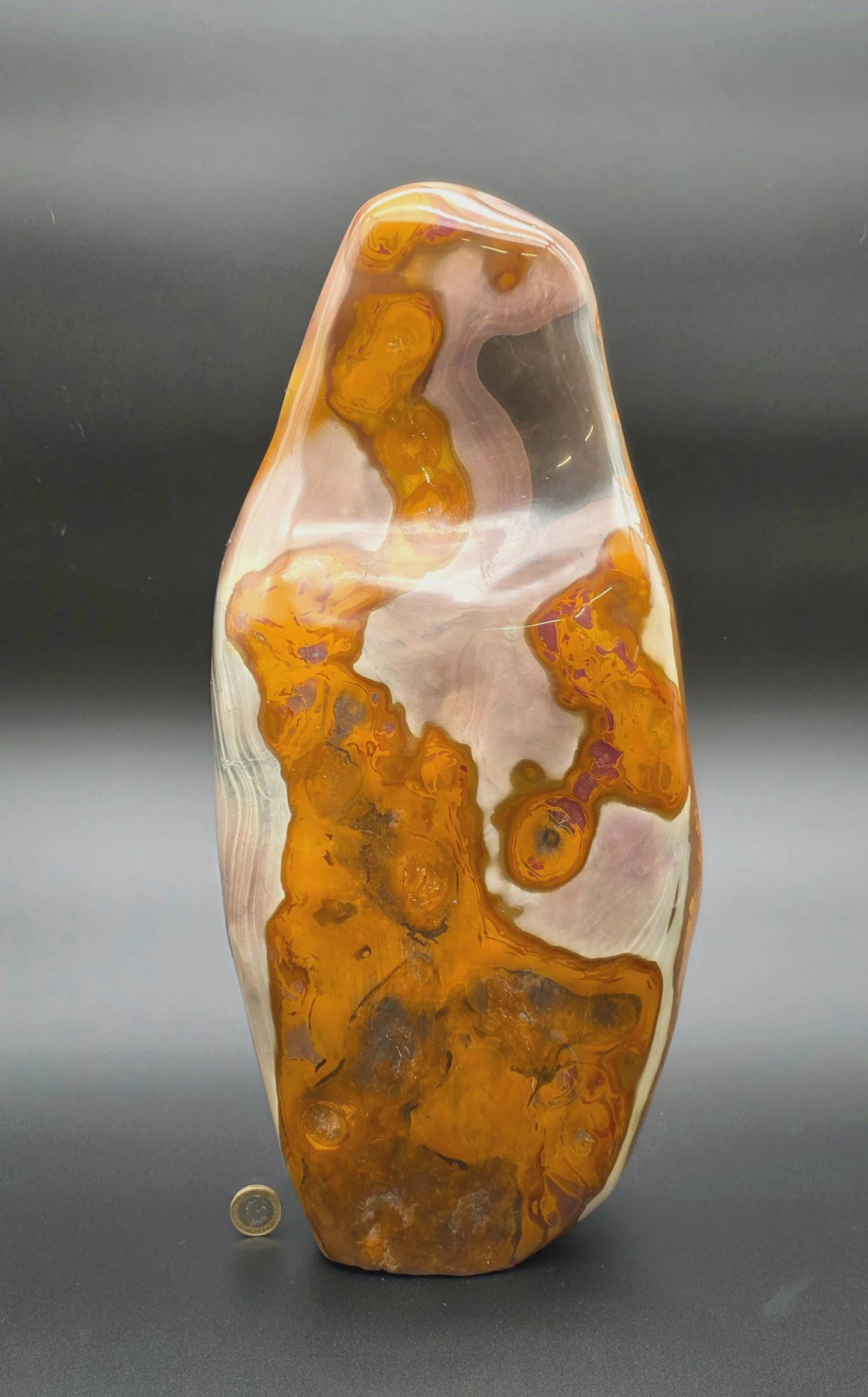 Extra Large Polychrome Jasper Freeform, Natural Home Decor Crystal Gift