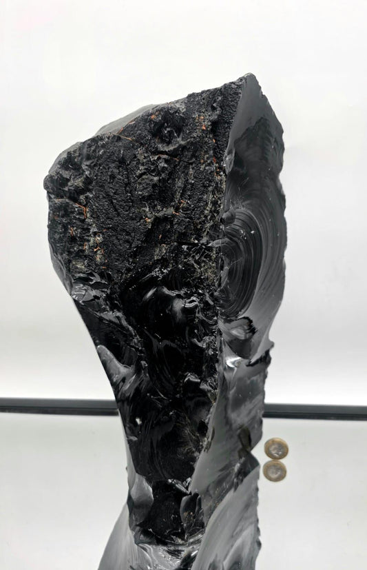 Large Natural Black Obsidian Crystal Freeform 8.9kg