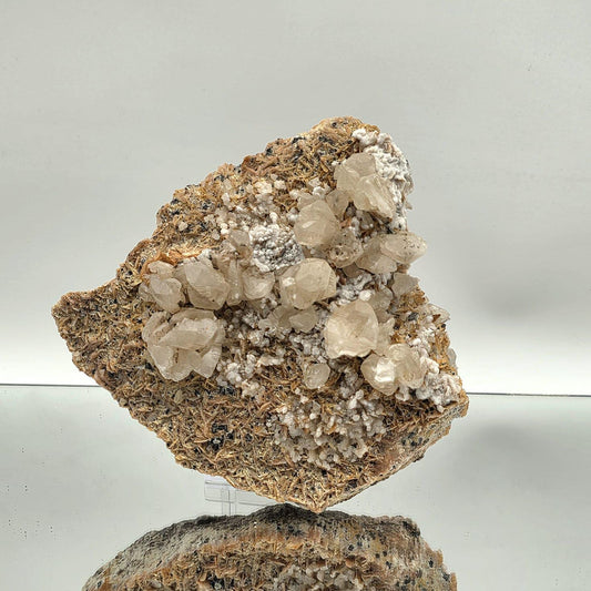 Large Cerussite on Barite Matrix 1.6kg | Moroccan Mineral Specimen | Fluorescent Crystal Cluster | Collectors Piece