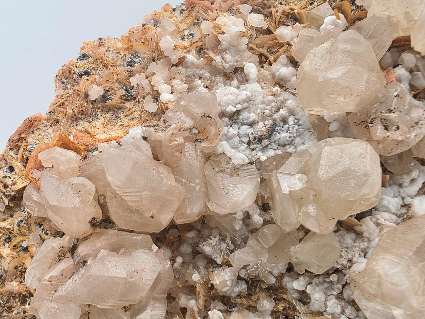 Large Cerussite on Barite Matrix 1.6kg | Moroccan Mineral Specimen | Fluorescent Crystal Cluster | Collectors Piece