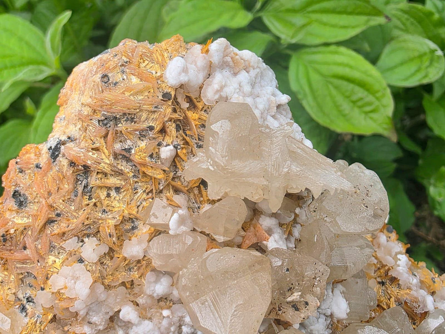 Large Cerussite on Barite Matrix 1.6kg | Moroccan Mineral Specimen | Fluorescent Crystal Cluster | Collectors Piece