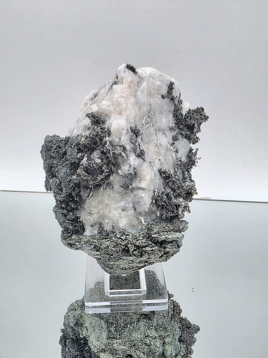 Large Native Silver Crystal in Calcite Matrix | Collectors Grade Mineral Specimen #16