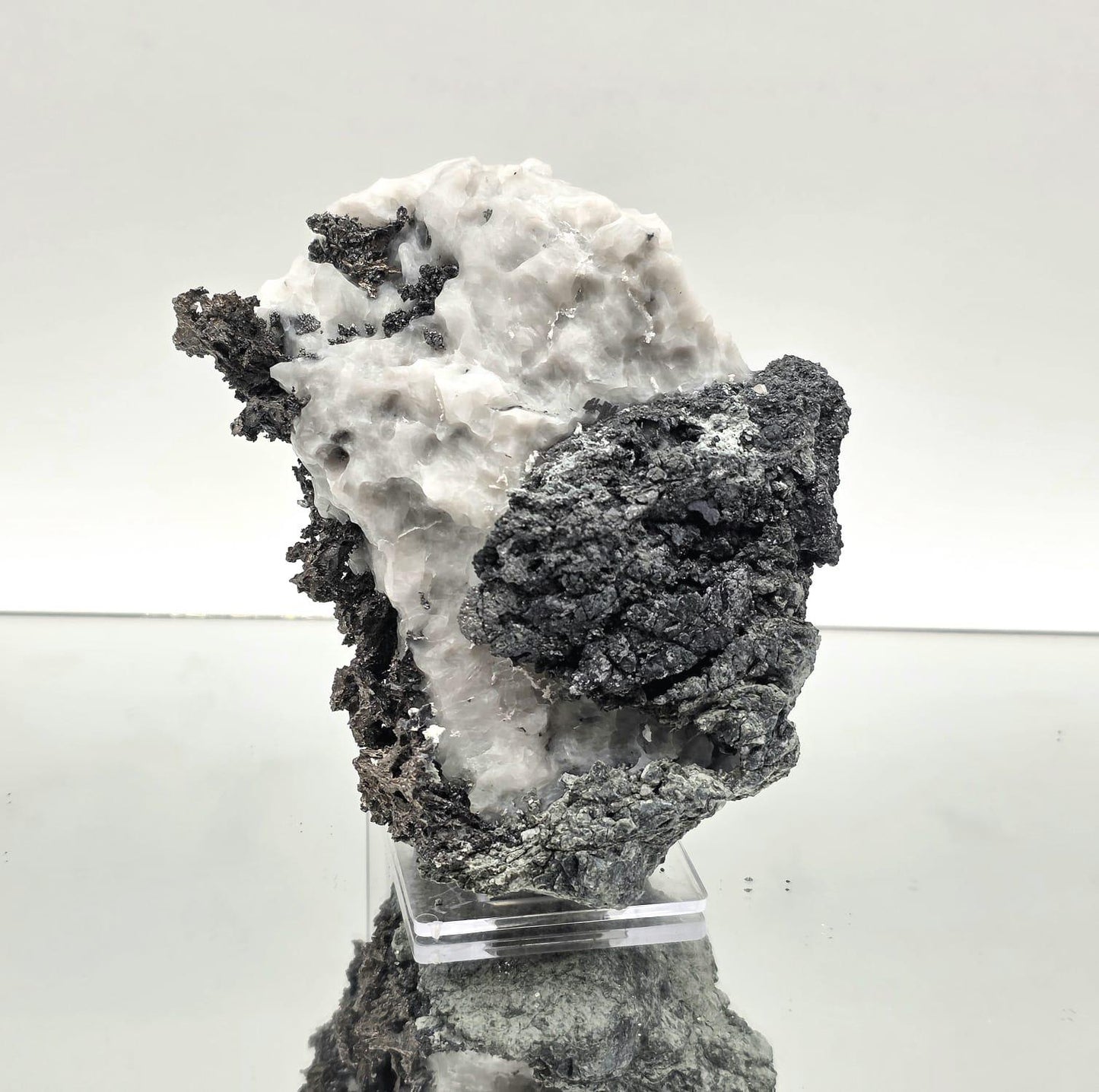 Large Native Silver Crystal in Calcite Matrix | Collectors Grade Mineral Specimen #16