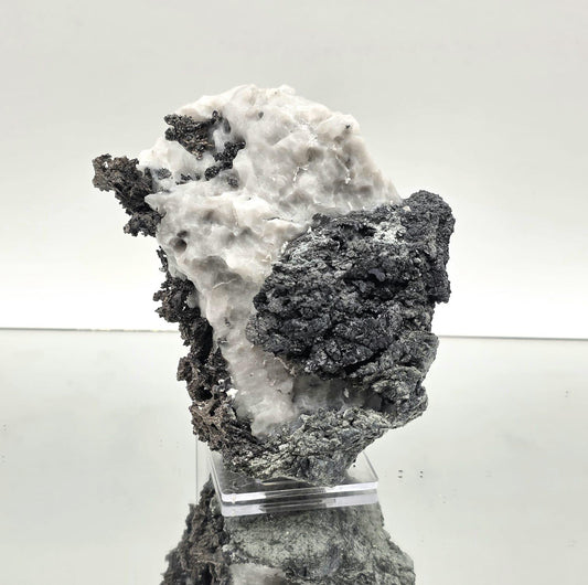 Large Native Silver Crystal in Calcite Matrix | Collectors Grade Mineral Specimen #16