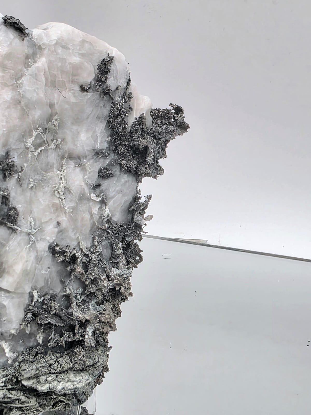 Large Native Silver Crystal in Calcite Matrix | Collectors Grade Mineral Specimen #16